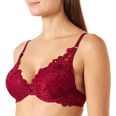 Billet Doux Plunge Beugelbeha voor dames, Rumba Rood, 75C Billet Doux Plunge Beugelbeha voor dames, Rumba Rood, 75C