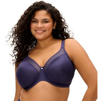 Elomi Gladde beugelbeha voor dames, ondoorzichtig, Middernacht, 90G Elomi Gladde beugelbeha voor dames, ondoorzichtig, Middernacht, 90G