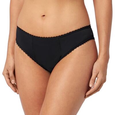 Haute pression Tulp menstruatieslipje, tanga, zwart, lichte stroom, T38, met elastische kant in de taille en dijen, kleur: zwart, T38, absorberend en herbruikbaar, Zwart, 36 Haute pression Tulp menstruatieslipje, tanga, zwart, lichte stroom, T38, met elastische kant in de taille en dijen, kleur: zwart, T38, absorberend en herbruikbaar, Zwart, 36