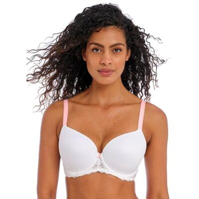 FREYA Womens Offbeat Onderdraad Demi Plunge gegoten T-shirt BH, Wit, 28D FREYA Womens Offbeat Onderdraad Demi Plunge gegoten T-shirt BH, Wit, 28D