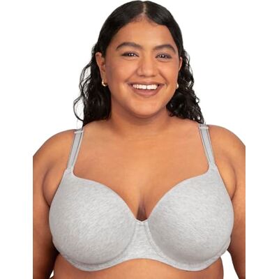Fruit of the Loom Women's Fit for Me Collection: Plus Size Cotton T-Shirt Bra-Comfort & Style for Every Body, Heather Grey, 36DDD Fruit of the Loom Women's Fit for Me Collection: Plus Size Cotton T-Shirt Bra-Comfort & Style for Every Body, Heather Grey, 36DDD