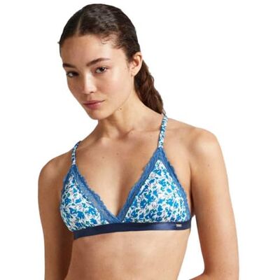 Pepe Jeans Dames bloem beha B, blauw (donkerblauw), XS, Blauw (donkerblauw), XS Pepe Jeans Dames bloem beha B, blauw (donkerblauw), XS, Blauw (donkerblauw), XS