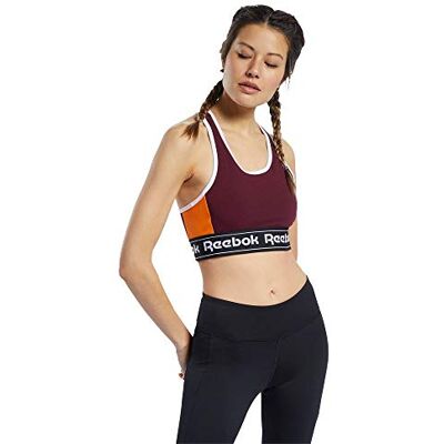 Reebok Te Linear Logo Bralette Sportbeha voor dames Reebok Te Linear Logo Bralette Sportbeha voor dames