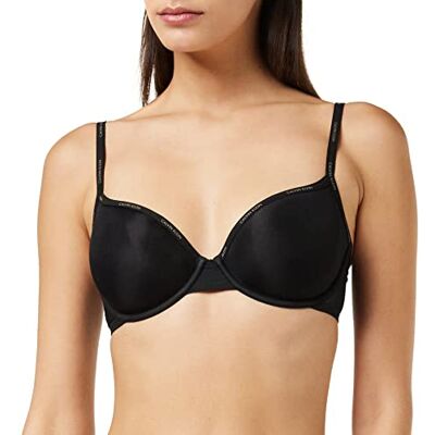 Calvin Klein Demi Lightly Gevoerde beha voor dames, zwart (black 001), 65C Calvin Klein Demi Lightly Gevoerde beha voor dames, zwart (black 001), 65C