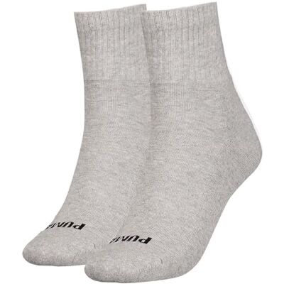 PUMA Dames Heart Logo Crew Socks 2 Pack, gemengd grijs, 39-42 EU PUMA Dames Heart Logo Crew Socks 2 Pack, gemengd grijs, 39-42 EU