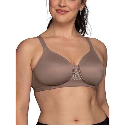 Vanity Fair Women's Beauty Back Smoothing Minimizer BH, minimaliseert buste lijn tot 3,8 cm, niet-gewatteerde cups tot H, Walnoot, 90E Vanity Fair Women's Beauty Back Smoothing Minimizer BH, minimaliseert buste lijn tot 3,8 cm, niet-gewatteerde cups tot H, Walnoot, 90E