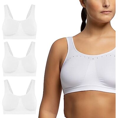 POMPEA Brass. Comfort Size BH (3-pack) Dames, Wit, 3XL grote maten POMPEA Brass. Comfort Size BH (3-pack) Dames, Wit, 3XL grote maten