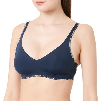 Tommy Hilfiger Driehoekige beha zonder beugel, blauw (Dark Night Navy), S Tommy Hilfiger Driehoekige beha zonder beugel, blauw (Dark Night Navy), S