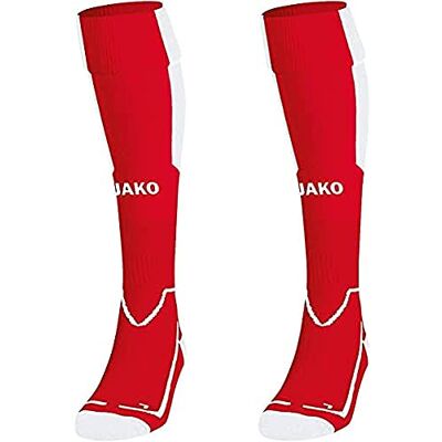 JAKO Lazio Sokken, Uniseks-Volwassene, Sportrood/Wit, 35-38 JAKO Lazio Sokken, Uniseks-Volwassene, Sportrood/Wit, 35-38