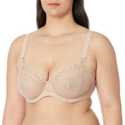 Elomi Vrouwen Plus Size Charley Geborduurde Onderdraad BH, Reekalf, 75K Elomi Vrouwen Plus Size Charley Geborduurde Onderdraad BH, Reekalf, 75K