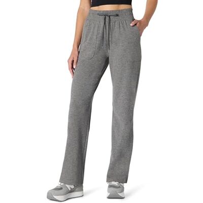 Amazon Essentials Dames Aewm52191 Supersoft Stretch Performance Pant (pak van 1), Space dye grijs, XXL Amazon Essentials Dames Aewm52191 Supersoft Stretch Performance Pant (pak van 1), Space dye grijs, XXL