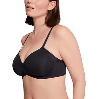 Bestform Just Smooth T-shirt voor dames, zwart, 95 B, zwart., B Bestform Just Smooth T-shirt voor dames, zwart, 95 B, zwart., B