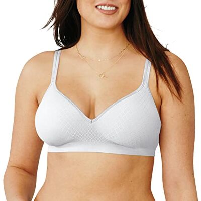 Hanes Ultimate vrouwen Ultimate Perfect Dekking Foam Draadloze BH, White Point D'esprit, L Hanes Ultimate vrouwen Ultimate Perfect Dekking Foam Draadloze BH, White Point D'esprit, L