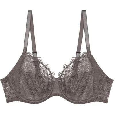 Passionata T216 Georgia, omhullende beugelbeha, dameslingerie, grijs, 70, Grijs, 70C Passionata T216 Georgia, omhullende beugelbeha, dameslingerie, grijs, 70, Grijs, 70C