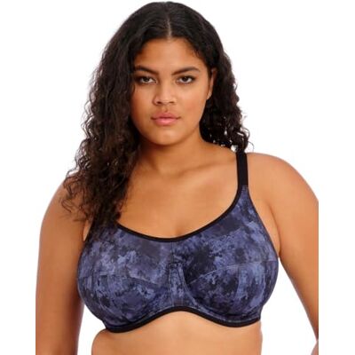 Elomi 8041 Energise U/W Full Cup Ondersteunende Multiway J Hook Sportbeha, Stormachtige Haze, 100F Elomi 8041 Energise U/W Full Cup Ondersteunende Multiway J Hook Sportbeha, Stormachtige Haze, 100F