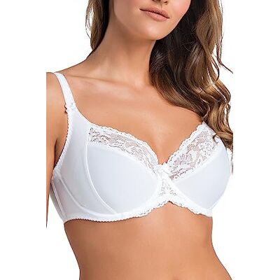 Teyli Minimizer beha met kant voor dames, wit, 85B Teyli Minimizer beha met kant voor dames, wit, 85B