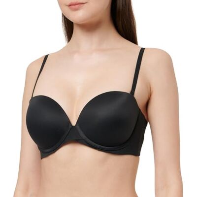 Calvin Dames PUSH UP STRAPLESS, Zwart, 32D, Zwart, 32 EU Calvin Dames PUSH UP STRAPLESS, Zwart, 32D, Zwart, 32 EU