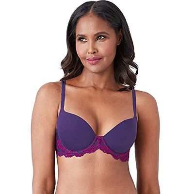 Wacoal Women's Instant Icon Contour Bra, Violet Indigo/Hollyhock, 34C Wacoal Women's Instant Icon Contour Bra, Violet Indigo/Hollyhock, 34C
