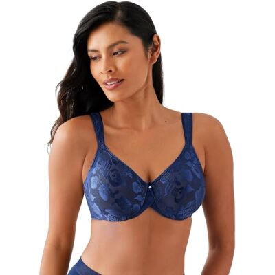 Wacoal Awareness Beha met volledige afdekking, doorzichtig, Blauw Blue Depths, 75G Wacoal Awareness Beha met volledige afdekking, doorzichtig, Blauw Blue Depths, 75G