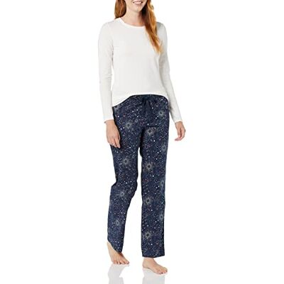 Amazon Essentials Dames Poplin Slaapbroek, Navy Celestial Stars, XXS Amazon Essentials Dames Poplin Slaapbroek, Navy Celestial Stars, XXS