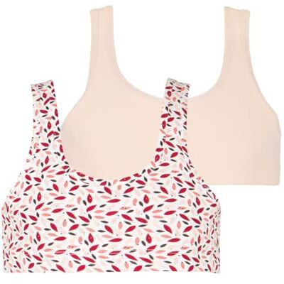 Athena Set van 2 beha's, Bloemen/Roze, 8 Jaren Athena Set van 2 beha's, Bloemen/Roze, 8 Jaren