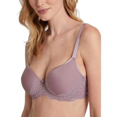 CALIDA Sensual Secrets beha voor dames, ondoorzichtig, elderberry, 70D Verstelbare bandjes, met kanten details, gevormde cups CALIDA Sensual Secrets beha voor dames, ondoorzichtig, elderberry, 70D Verstelbare bandjes, met kanten details, gevormde cups