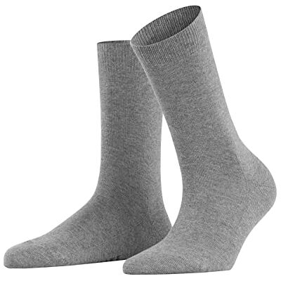 FALKE Dames Sokken Family W So katoen eenkleurig 1 paar, Grijs Greymix 3399, 39-42 FALKE Dames Sokken Family W So katoen eenkleurig 1 paar, Grijs Greymix 3399, 39-42