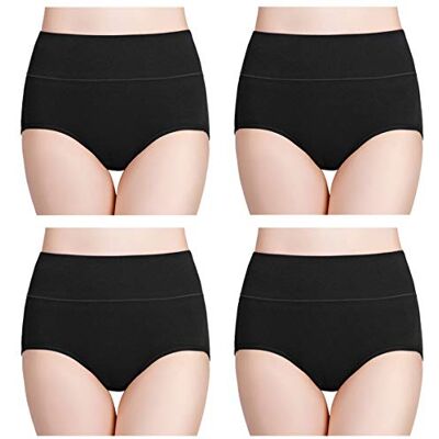 wirarpa Damesslip van katoen, hoge taille, damesondergoed, multipack L wirarpa Damesslip van katoen, hoge taille, damesondergoed, multipack L