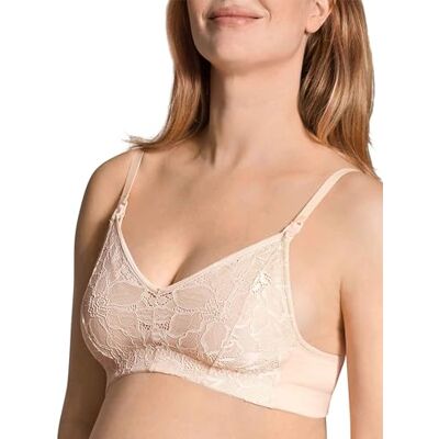 CALIDA Dames 100% Nature Mum BH, lace parfait roze, normaal CALIDA Dames 100% Nature Mum BH, lace parfait roze, normaal