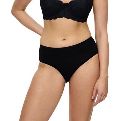 Triumph Sense of Cotton Midi Black, zwart, 36 Triumph Sense of Cotton Midi Black, zwart, 36