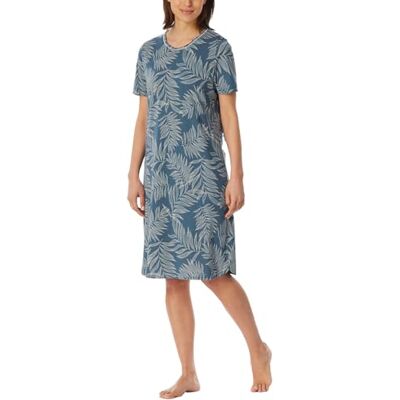 Schiesser Dames korte mouwen katoen modal sleepshirt Bigshirt-Nightwear nachthemd, Atlantisch blauw 181260, 36 Schiesser Dames korte mouwen katoen modal sleepshirt Bigshirt-Nightwear nachthemd, Atlantisch blauw 181260, 36