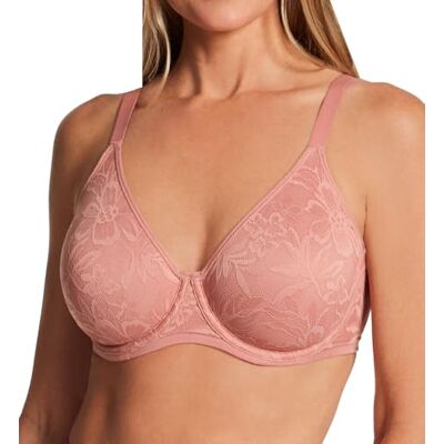 Bali Women's Breathe Lace Underwire, Breathable Modal Bra, Convertible Straps, Misted Rose Bali Women's Breathe Lace Underwire, Breathable Modal Bra, Convertible Straps, Misted Rose