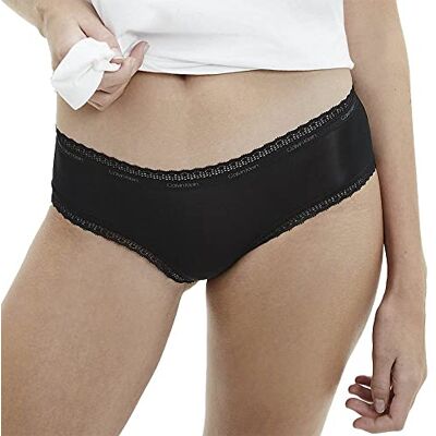 Calvin Dames hipster katoen met stretch, zwart (zwart), L Calvin Dames hipster katoen met stretch, zwart (zwart), L