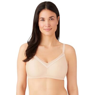 Wacoal Vrouwen Perfecte Primer Wire Gratis BH Volledige dekking, Zand, 95D Wacoal Vrouwen Perfecte Primer Wire Gratis BH Volledige dekking, Zand, 95D