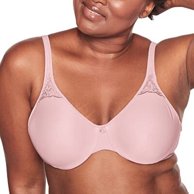 Bali Passion for Comfort Minimizer beha, volledige dekking, underwire beha met naadloze cups, dagelijkse beha, geen bulge smoothing, Hush pink., 85F Bali Passion for Comfort Minimizer beha, volledige dekking, underwire beha met naadloze cups, dagelijkse beha, geen bulge smoothing, Hush pink., 85F