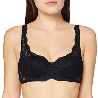 Triumph dames Bedraad Gewatteerde BH Amourette Charm Whp, zwart (black 04), 85D Triumph dames Bedraad Gewatteerde BH Amourette Charm Whp, zwart (black 04), 85D