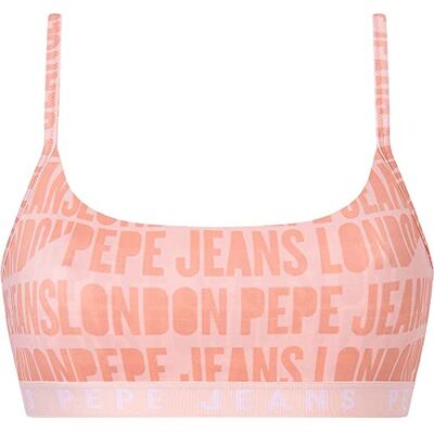 Pepe Jeans Dames Allover Logo Str Brlt BH, esdoornsuiker, S, Esdoorn Suiker, S Pepe Jeans Dames Allover Logo Str Brlt BH, esdoornsuiker, S, Esdoorn Suiker, S