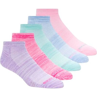 Skechers Active S108158 lage damessokken, pak van 5 stuks, maat 9-11, Pastel combinatie, Tamaño de calcetin: 42-44 Skechers Active S108158 lage damessokken, pak van 5 stuks, maat 9-11, Pastel combinatie, Tamaño de calcetin: 42-44