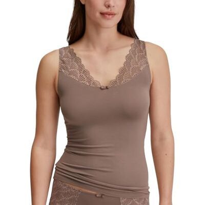 CALIDA Damestop zonder mouwen, taupe (deep taupe), 44-46 CALIDA Damestop zonder mouwen, taupe (deep taupe), 44-46