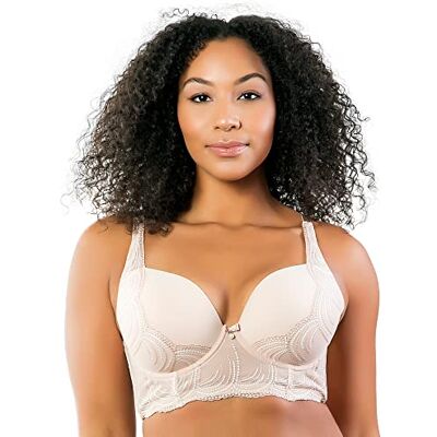 Parfait Pearl P6091 Longline Plunge beha voor dames, volledige busted,Cameo roze, 75C Parfait Pearl P6091 Longline Plunge beha voor dames, volledige busted,Cameo roze, 75C