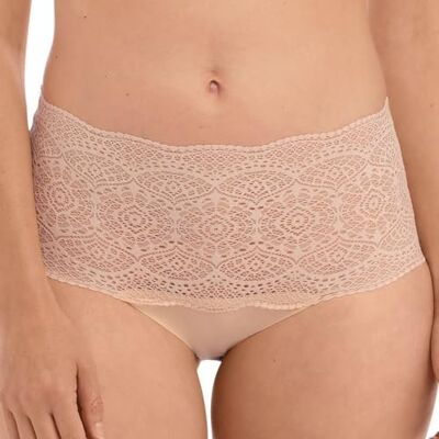 FANTASIE Vrouwen Kant Gemak Onzichtbare Stretch Volledige Korte Bikini Stijl Ondergoed, Natuurlijke Beige, One size FANTASIE Vrouwen Kant Gemak Onzichtbare Stretch Volledige Korte Bikini Stijl Ondergoed, Natuurlijke Beige, One size