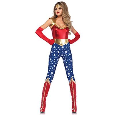 Leg Avenue Damen Sensational Super Hero Kost me, Mehrfarbig, Größe: L (EUR 40) Leg Avenue Damen Sensational Super Hero Kost me, Mehrfarbig, Größe: L (EUR 40)