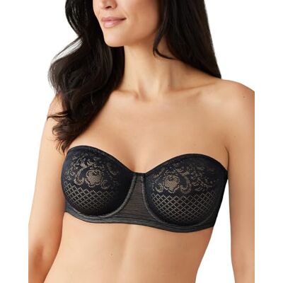Wacoal Vrouwen Visuele Effecten Strapless Minimizer BH, Zwart, 75D Wacoal Vrouwen Visuele Effecten Strapless Minimizer BH, Zwart, 75D
