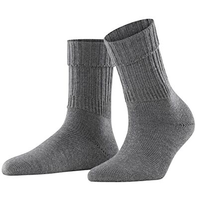 FALKE Dames Sokken Striggings Rib W So wol eenkleurig 1 paar, Grijs Dark Grey 3070, 35-38 FALKE Dames Sokken Striggings Rib W So wol eenkleurig 1 paar, Grijs Dark Grey 3070, 35-38