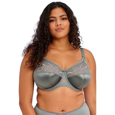 Elomi Cate 4030 Beugel Volledige Cup Gestreepte Ondersteunende BH, Wilg, 105E Elomi Cate 4030 Beugel Volledige Cup Gestreepte Ondersteunende BH, Wilg, 105E