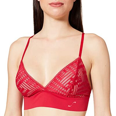 S by sloggi Sloggi Dames S Seven Bralette Longline Gevoerde beha S by sloggi Sloggi Dames S Seven Bralette Longline Gevoerde beha
