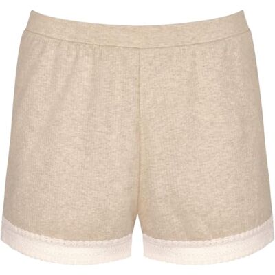Sloggi Go Ribbed Short Pyjama-broekje voor dames, Grey Combination, S Sloggi Go Ribbed Short Pyjama-broekje voor dames, Grey Combination, S