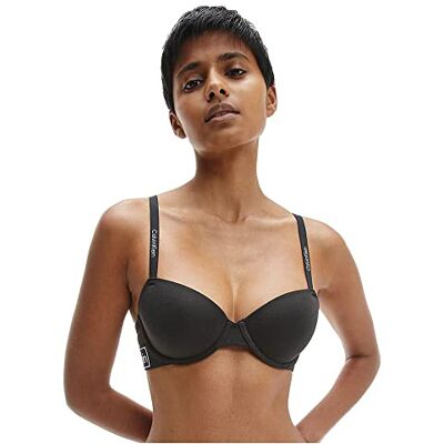 Calvin BH voor dames, licht gevoerd balcon, zwart, 65E Calvin BH voor dames, licht gevoerd balcon, zwart, 65E