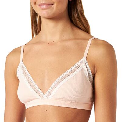 Sloggi GO geribbelde bralettetop voor dames, poederoranje, L Sloggi GO geribbelde bralettetop voor dames, poederoranje, L