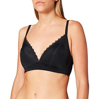 ESPRIT Gerecycled: gewatteerde zachte beha zonder beugel, zwart, 75C ESPRIT Gerecycled: gewatteerde zachte beha zonder beugel, zwart, 75C